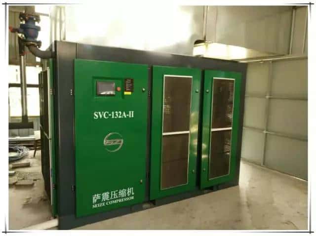 132kw薩震雙級壓縮永磁變頻螺桿空壓機