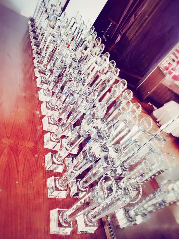 薩震節(jié)能空壓機優(yōu)質(zhì)用戶獎杯