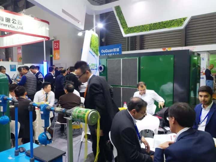 薩震節(jié)能空壓機在紡織機械展會上