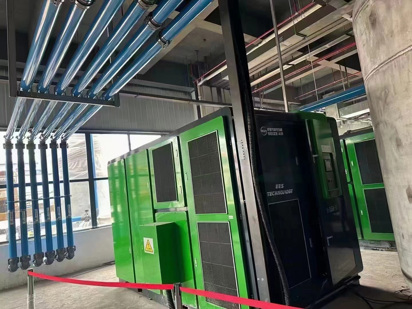 螺桿空壓機(jī)節(jié)能客戶案例站房圖